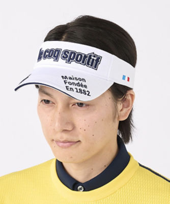 ＜三越伊勢丹/公式＞ le coq sportif GOLF COLLECTION/ルコックスポルティフ（ゴルフ）定番ロゴサンバイザー WH00(WH00) ゴルフ用品【三越伊勢丹/公式】