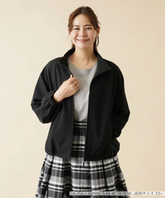 ＜Leilian plus house (Women/大きいサイズ)＞ストレッチジップジャケット【ｍｙ　Ｐｅｒｆｅｃｔ　ｗａｒｄｒｏｂｅ】