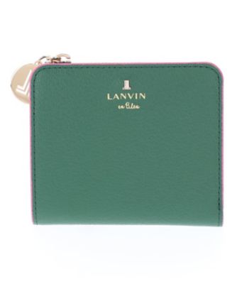 リム 二つ折りコンパクト財布 ブラック | LANVIN en Bleu