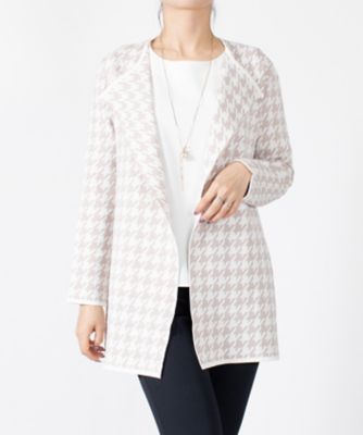 ジョコンダ　ロイヤル　ＪＯＣＯＮＤＥ　ＲＯＹＡＬ　千鳥柄ニットジャケット