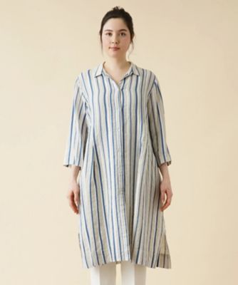 新品】レリアン チュニック 切替 ストライプ 13＋ 大きいサイズ