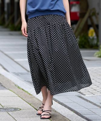 洗える ウエスト伸縮ドットスカート | ファッション・服 | 三越伊勢丹  
