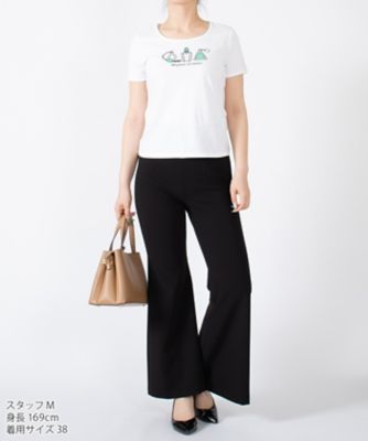 ミス　ジェイ　ＭＩＳＳ　Ｊ　【洗える】香水ボトル柄プリント　コットンハイゲージ天竺Ｔシャツ