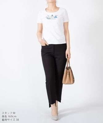 ミス　ジェイ　ＭＩＳＳ　Ｊ　【洗える】香水ボトル柄プリント　コットンハイゲージ天竺Ｔシャツ