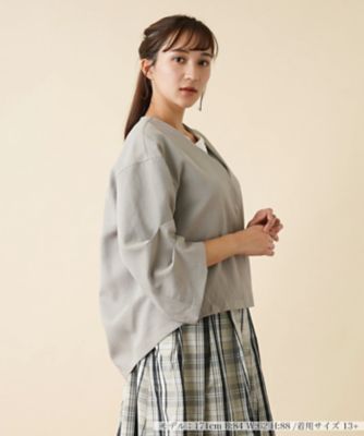 ノーカラージャケット【NEMIKA】 | Leilian plus house (Women 