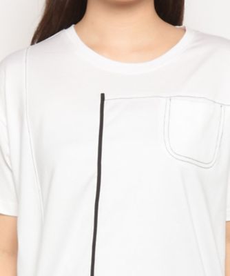 ラピーヌ　ブランシュ　ＬＡＰＩＮＥ　ＢＬＡＮＣＨＥ　【洗える】ステッチ使いＴシャツ