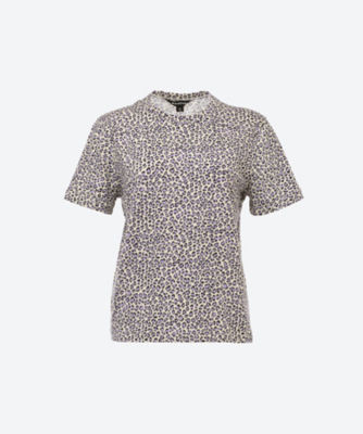 ＜三越伊勢丹/公式＞【SALE】【送料無料】WHISTLES (Women)/ウィッスルズ 大きいサイズ Dashed Leopard Print T―Shirt Lilac/Multi トップス【三越伊勢丹/公式】