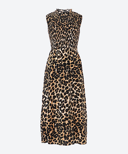 ＜三越伊勢丹/公式＞【送料無料】大きいサイズ Heidi Leopard Spot Midi Dress Leopard Print