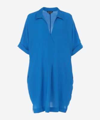 ＜三越伊勢丹/公式＞【送料無料】WHISTLES (Women)/ウィッスルズ 大きいサイズ Melanie Relaxed Shirt Dress Blue ワンピース・ドレス【三越伊勢丹/公式】