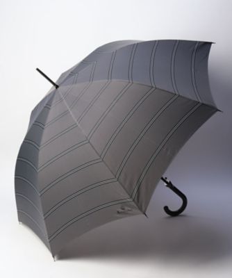 ＜Aquascutum (Men雑貨etc)＞アクアスキュータム　ボーダー柄　雨傘（長傘）