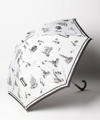 Aquascutum (Women)/アクアスキュータム Ａｑｕａｓｃｕｔｕｎ　（アクアスキュータム）　ロンドンガール柄　晴雨兼用　（２段スタイドショート傘）　