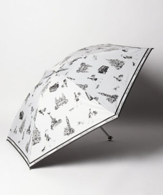 Ａｑｕａｓｃｕｔｕｎ　（アクアスキュータム）　　ロンドンガール柄　晴雨兼用傘　（クイックオープン折り畳みミニ傘）