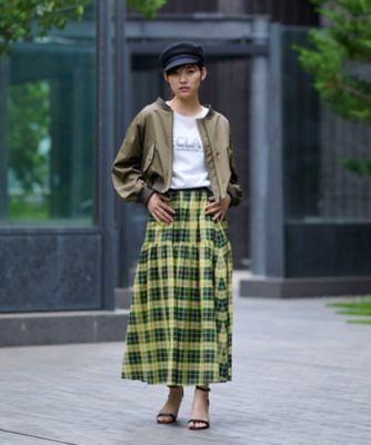 洗える ウエストゴムのチェックスカート | ファッション・服 | 三越  