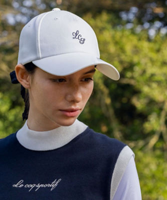 ＜le coq sportif GOLF COLLECTION＞異素材コンビネーションキャップ　【ＲＩＪＯＵＭＥ／リジューム】