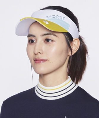 ＜le coq sportif GOLF COLLECTION＞【池田エライザ着用】シーズンモチーフ切り替えサンバイザー