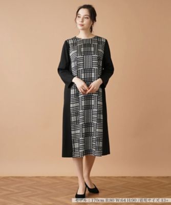 美品レリアンLeilian/洗えるロング ワンピース ストライプ 美品レリアンLeilian/洗えるロング ワンピース ストライプ