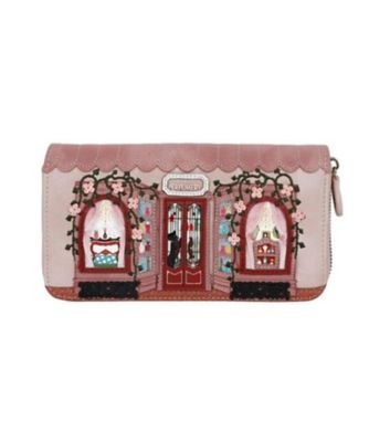 Vendula ティックトッククロックショップのラージウォレット Tick Tock Clock Shop Large Ziparound Wallet