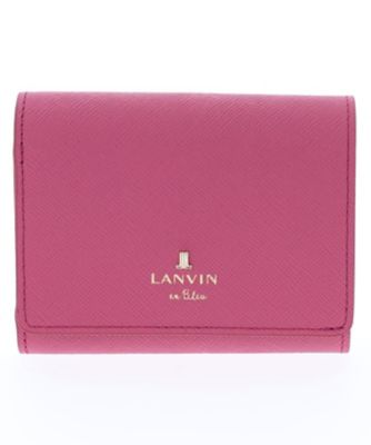 ＜三越伊勢丹/公式＞ LANVIN en Bleu (Bag & SLG)/ランバンオンブルー リュクサンブール コンパクト財布 ベリーピンク 財布・マネークリップ【三越伊勢丹/公式】