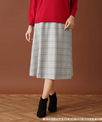 タッタソールフレアスカート【ROCHAS Premiere  