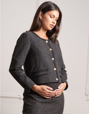 ＭＡＲＩＳＯＬ　ストレッチツイードマタニティジャケット