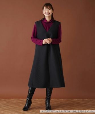 ダイヤ柄ジャンパースカート【my perfect wardrobe  