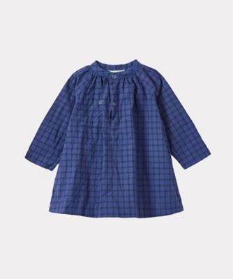 ＜CARAMEL (Baby&Kids)＞ＹＥＷ　ＢＡＢＹ　ＤＲＥＳＳ／ＤＥＮＩＭ　ＢＬＵＥ　ＣＨＥＣＫ