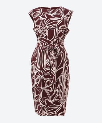 ＜Phase Eight (Women)＞Ｓａｂｒｉｎａ　Ｊｅｒｓｅｙ　Ａｂｓｔｒａｃｔ　Ｔｉｅ　Ｍｉｄｉ　Ｄｒｅｓｓ