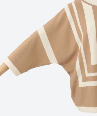 Ｇｅｒｉ　Ｇｅｏ　Ｌｉｎｅｄ　Ｋｎｉｔ　Ｔｏｐ　４０４１００２０６