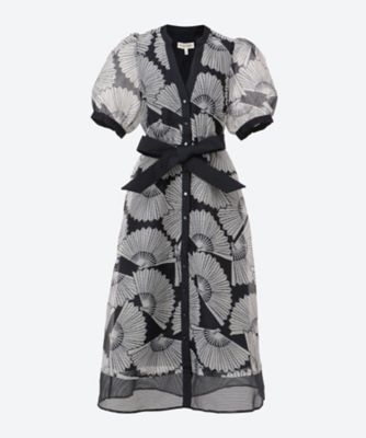 ＜Phase Eight (Women)＞Ｓｋｙｌａｒ　Ｎａｖｙ　Ｐｒｉｎｔ　Ｍｉｄｉ　Ｄｒｅｓｓ　１０００１６３５１