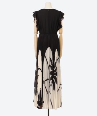 Ｕｍａ　Ｐｒｉｎｔｅｄ　Ｐｌｅａｔ　Ｍａｘｉ　Ｄｒｅｓｓ　１０００３２８８０