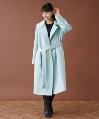 袖丈ラグラン袖の為計測不可[美品]Leilian レリアン　ロングコート　ウール　カシミヤ100% 日本製