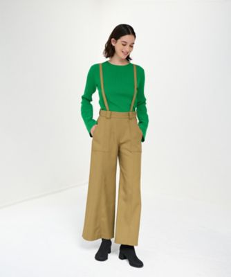 サスペンダーワイドポケットパンツ | LANVIN en Bleu (Women  