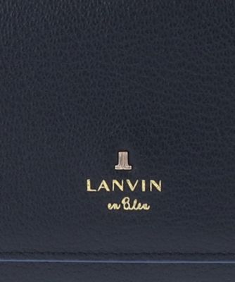ランバン　オン　ブルー　ＬＡＮＶＩＮ　ｅｎ　Ｂｌｅｕ　リム　被せ薄マチ長財布