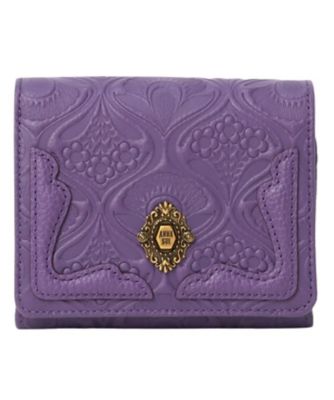 ANNA SUI ブラウンと紫のストール（マフラー・ストール