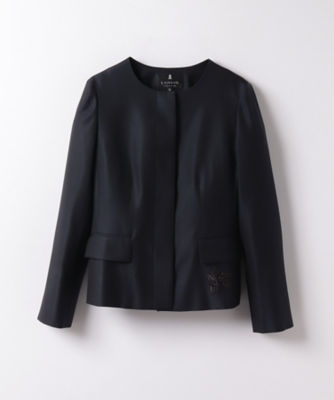 シルクウールスリーローズ刺しゅうジャケット | LANVIN COLLECTION (Women)/ランバンコレクション |  三越伊勢丹オンラインストア・通販【公式】