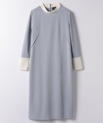 ＜三越伊勢丹/公式＞ LANVIN COLLECTION (Women)/ランバンコレクション バイカラーワンピース ライトグレー ワンピース・ドレス【三越伊勢丹/公式】