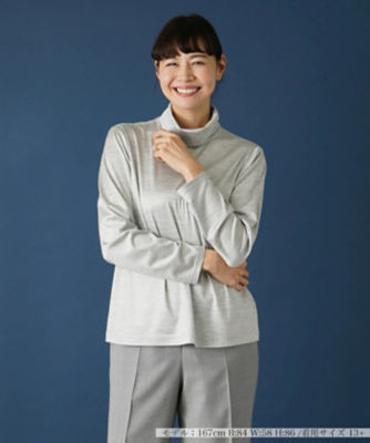 ＜Leilian plus house (Women/大きいサイズ)＞【店舗人気】タートルネックカットソー