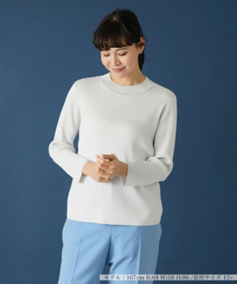 ＜Leilian plus house (Women/大きいサイズ)＞ハイネックラメニット