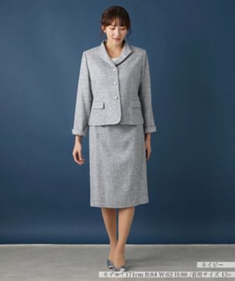 ツーピースブルマリンツイード