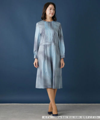 ＜Leilian plus house (Women/大きいサイズ)＞ジオメトリックワンピ－ス