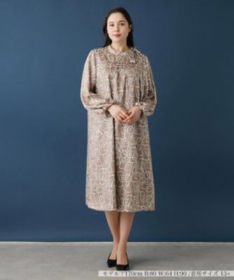 総柄ワンピース【ROCHAS Premiere】【ERICA 
