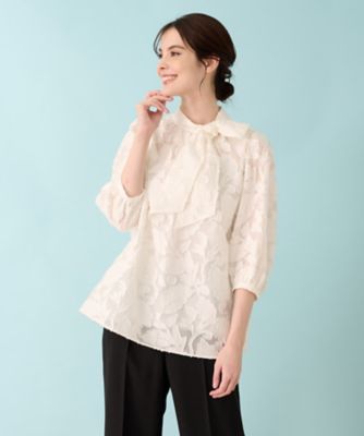 新品 Leilian Eriko Nakamura プルオーバーブラウス 13＋