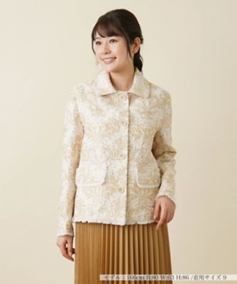 emm エム　jacquard jacket ジャガードジャケット ジャカードジャケット - クリーム／ブラックチェック