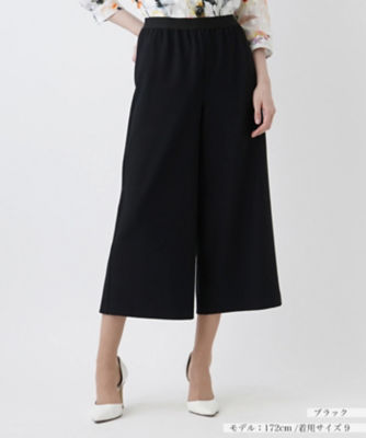 ＜Leilian (Women)＞ストレッチクロップドワイドパンツ