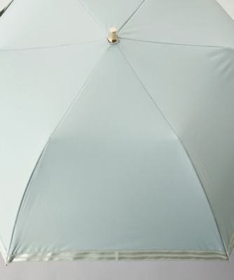 Ｂｅａｕｒａｎｃｅ　（ビューランス）　サテンジャガードテープ柄　晴雨兼用トップフラット折傘