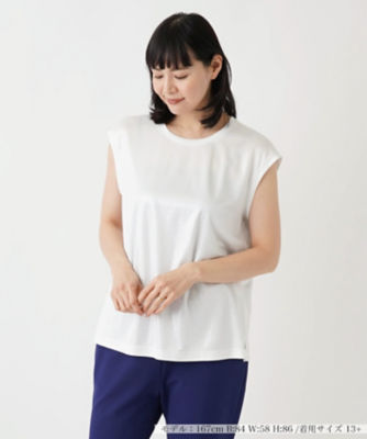 ＜Leilian plus house (Women/大きいサイズ)＞ノースリーブカットソー【ＴＨＥ　ＮＥＷ】【Ｌｅｉｌｉａｎ　ＷＨＩＴＥ　ＬＡＢＥＬ】