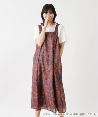 ＜Leilian plus house (Women/大きいサイズ)＞プリントジャンパースカート