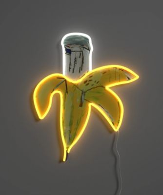 ＜YELLOWPOP (Baby&Kids)＞【受注商品】ＬＥＤネオンサイン　Ｊｅａｎ　Ｍｉｃｈｅｌ　Ｂａｓｑｕｉａｔ　Ｂａｎａｎａ