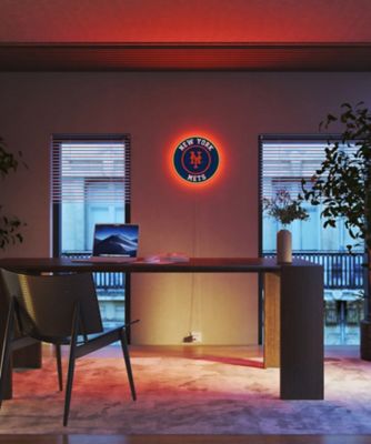 【受注商品】ＬＥＤネオンサイン　Ｎｅｗ　Ｙｏｒｋ　Ｍｅｔｓ　Ｒｏｕｎｄｅｄ　Ｌｏｇｏ