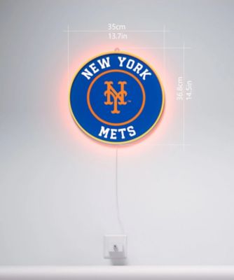 【受注商品】ＬＥＤネオンサイン　Ｎｅｗ　Ｙｏｒｋ　Ｍｅｔｓ　Ｒｏｕｎｄｅｄ　Ｌｏｇｏ